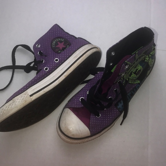 GENTLE USED Converse kid shoes size 3 - Picture 2 of 5